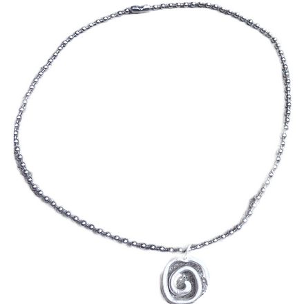 Spiral Silver Necklace