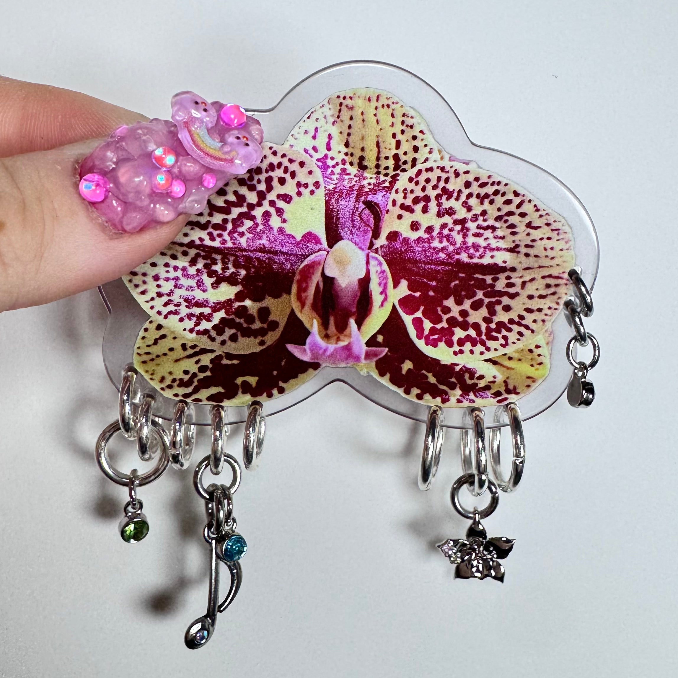 Pierced Orchid Hairclip 9