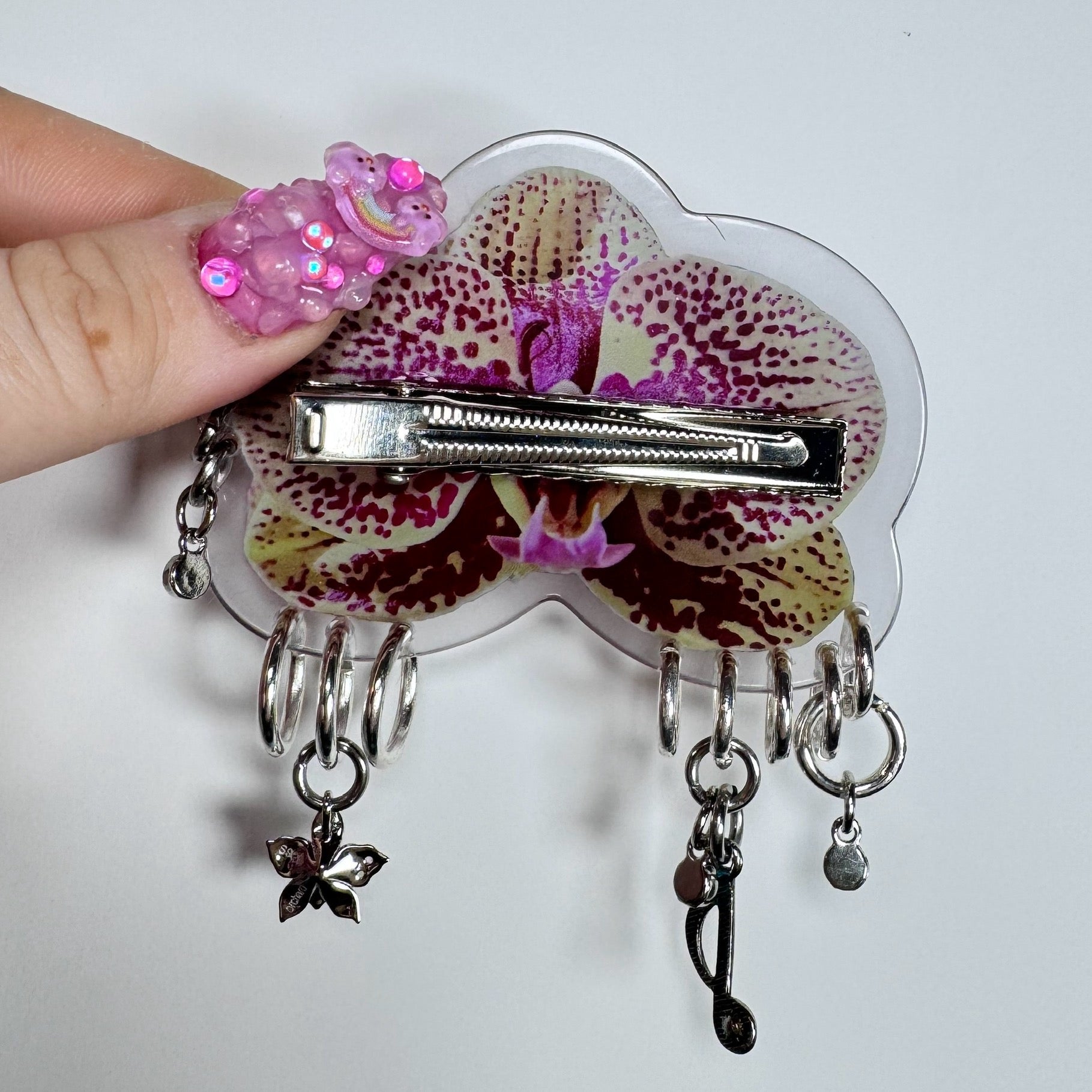 Pierced Orchid Hairclip 9