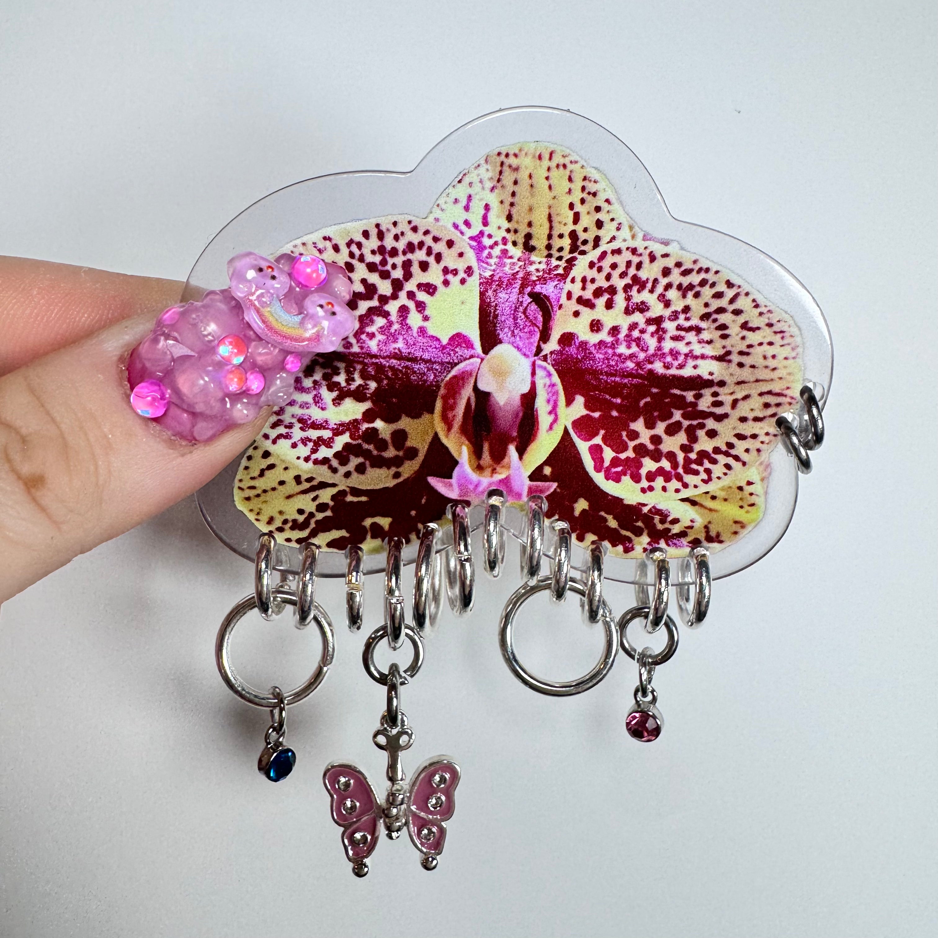 Pierced Orchid Hairclip 8