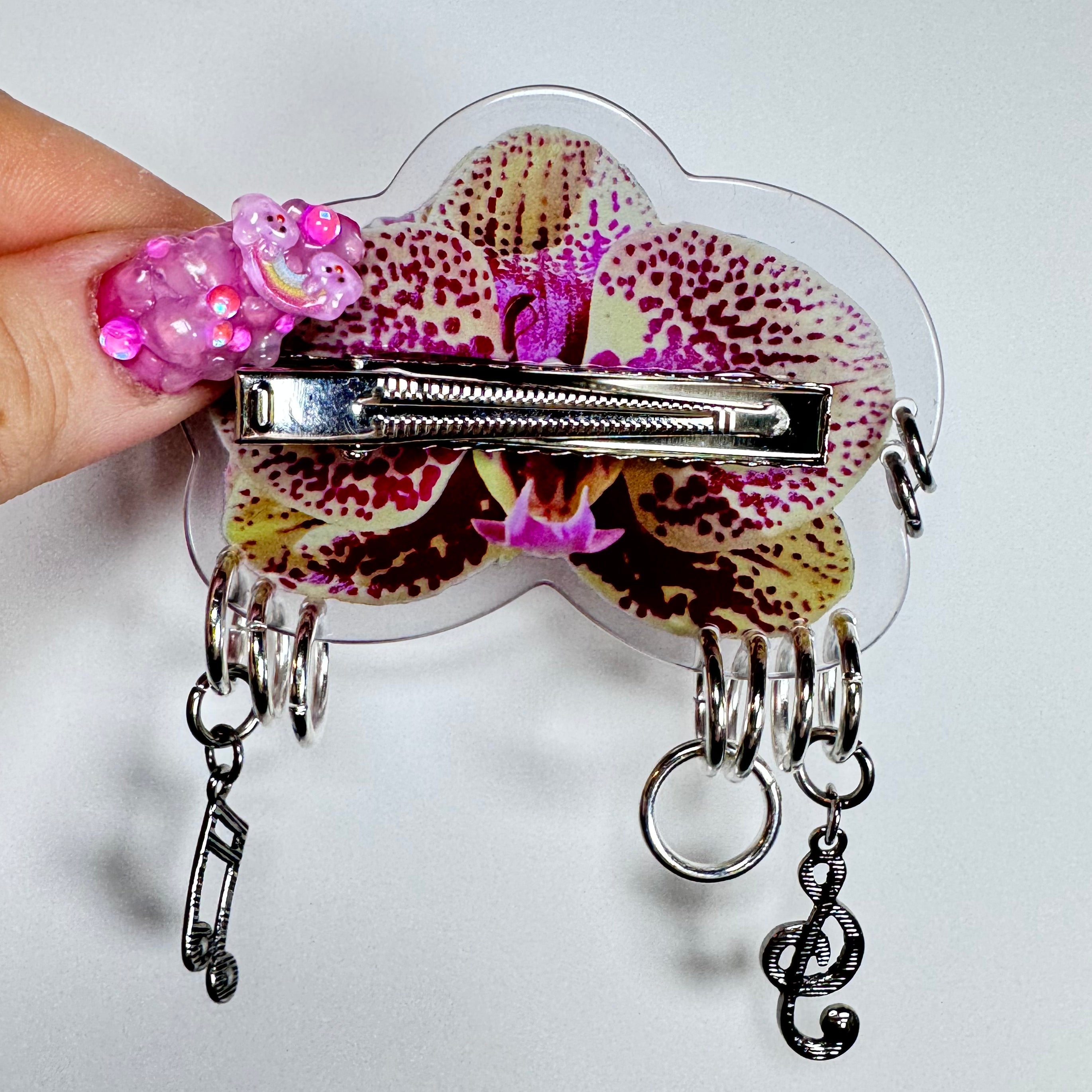 Pierced Orchid Hairclip 6