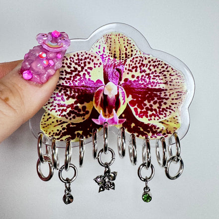 Pierced Orchid Hairclip 5