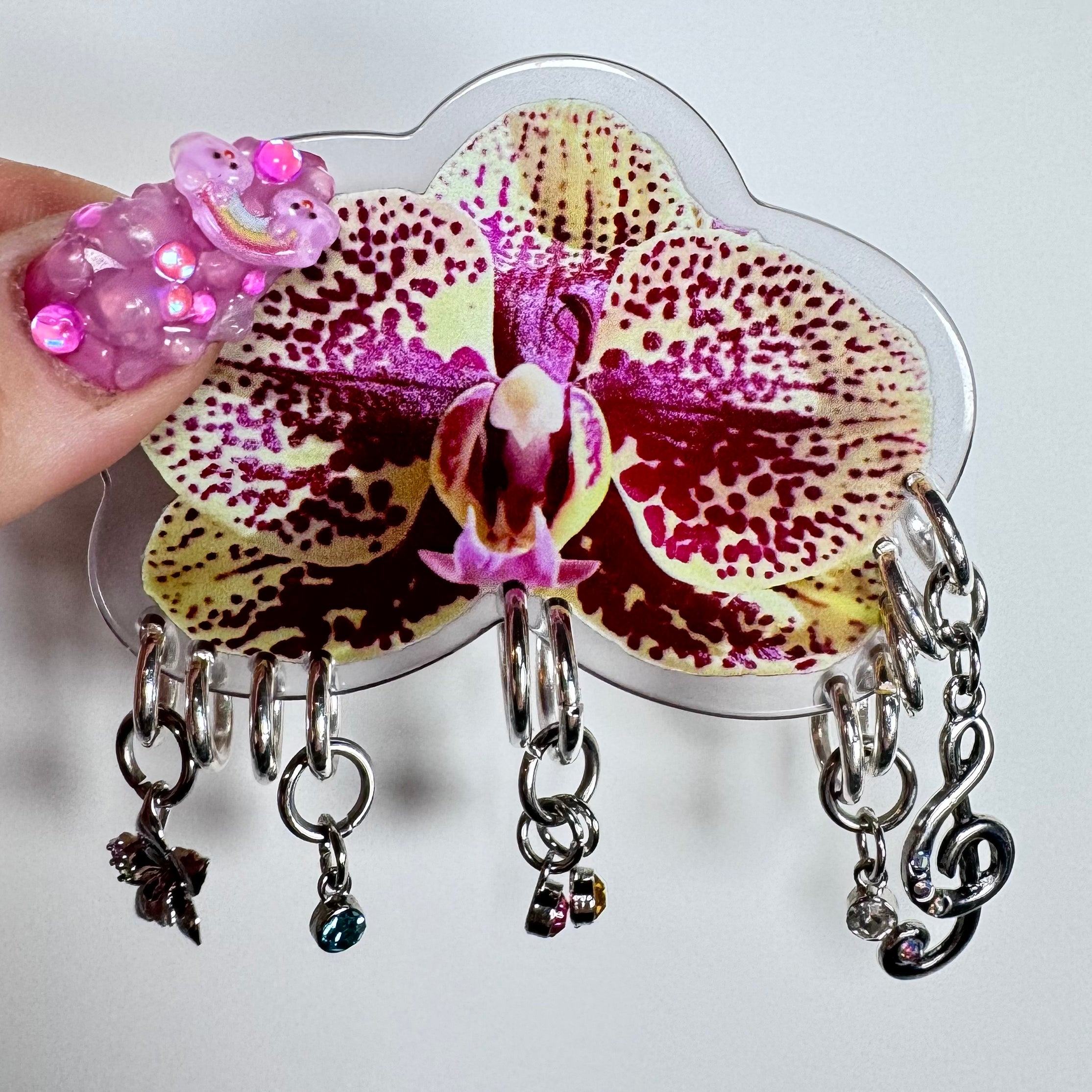 Pierced Orchid Hairclip 4