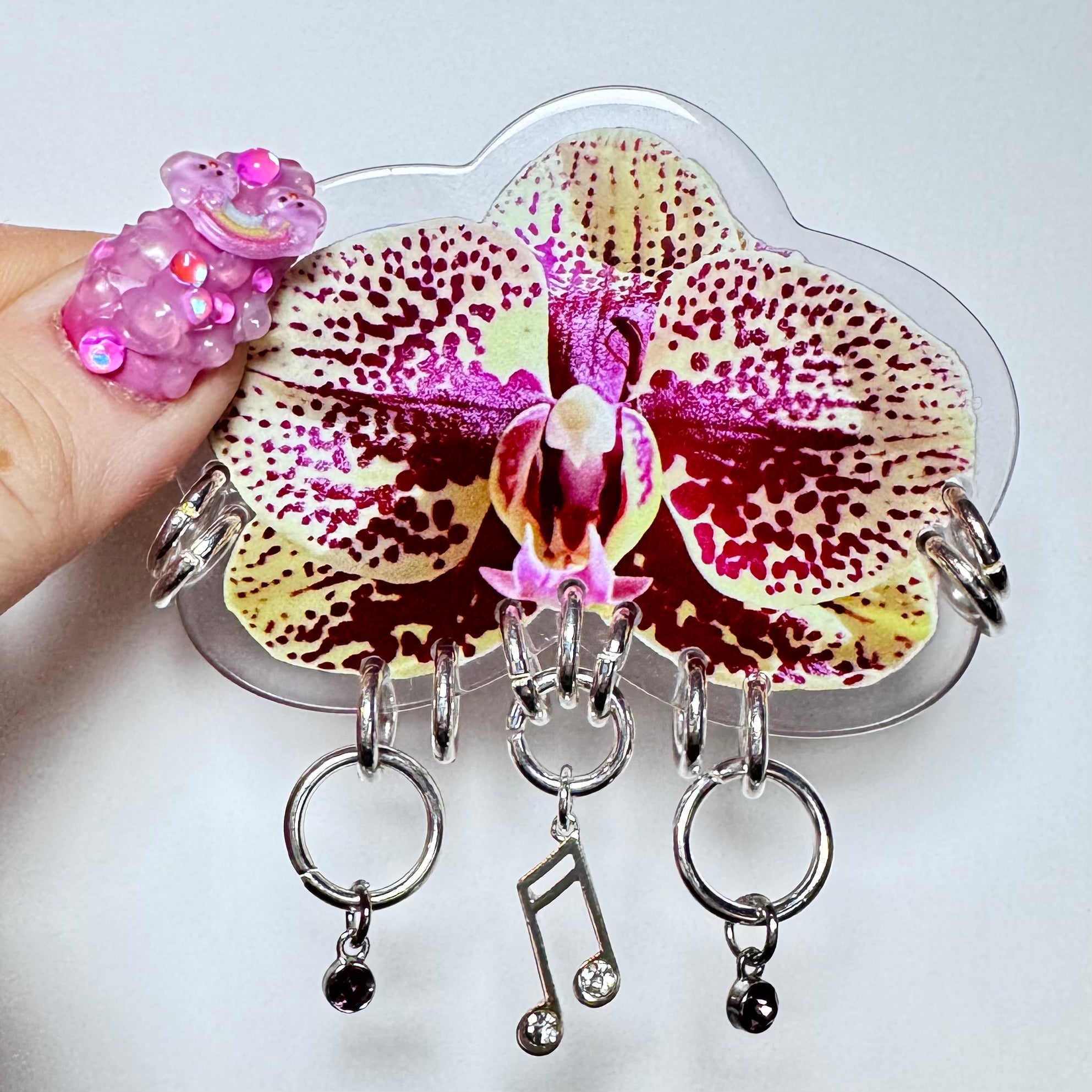 Pierced Orchid Hairclip 3
