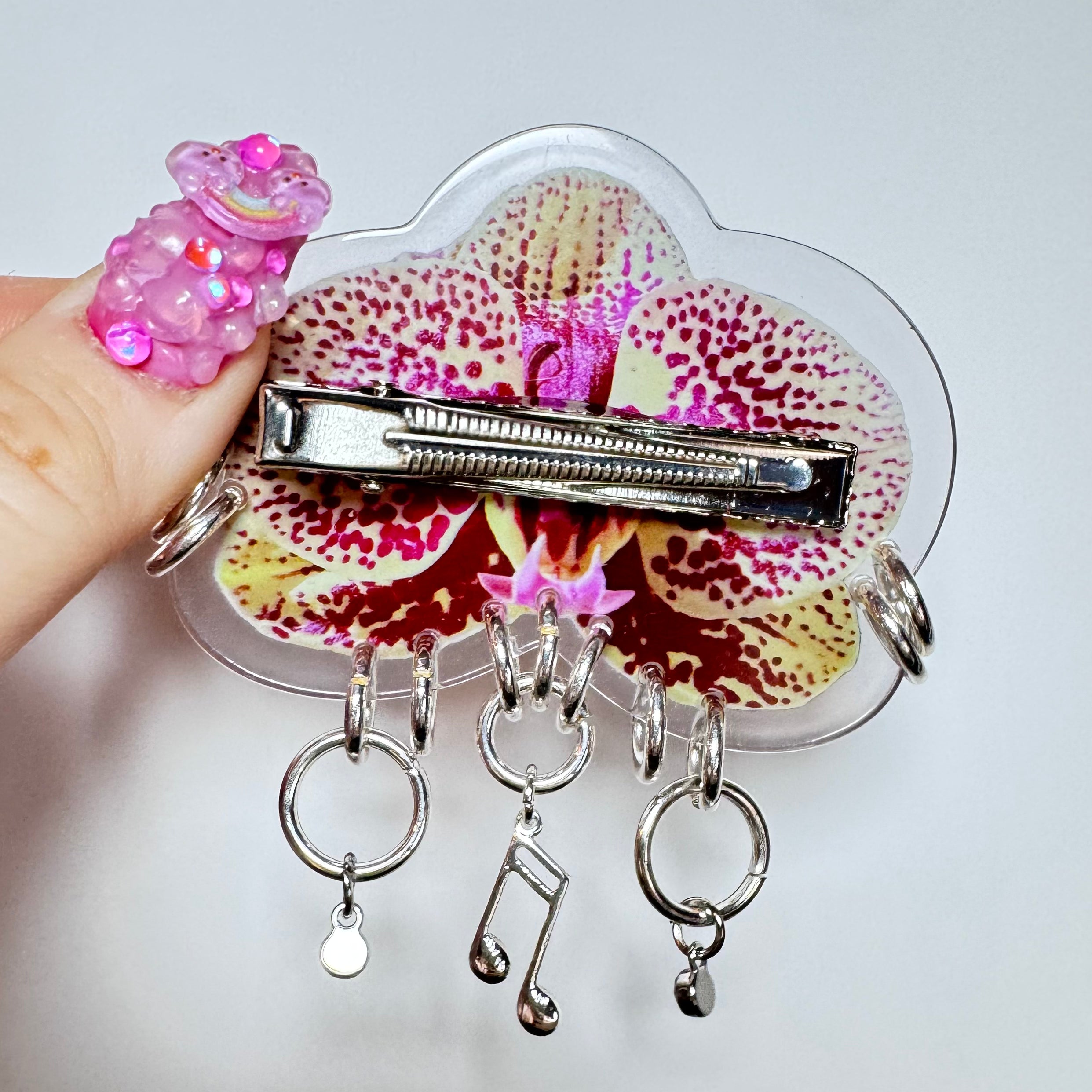 Pierced Orchid Hairclip 3