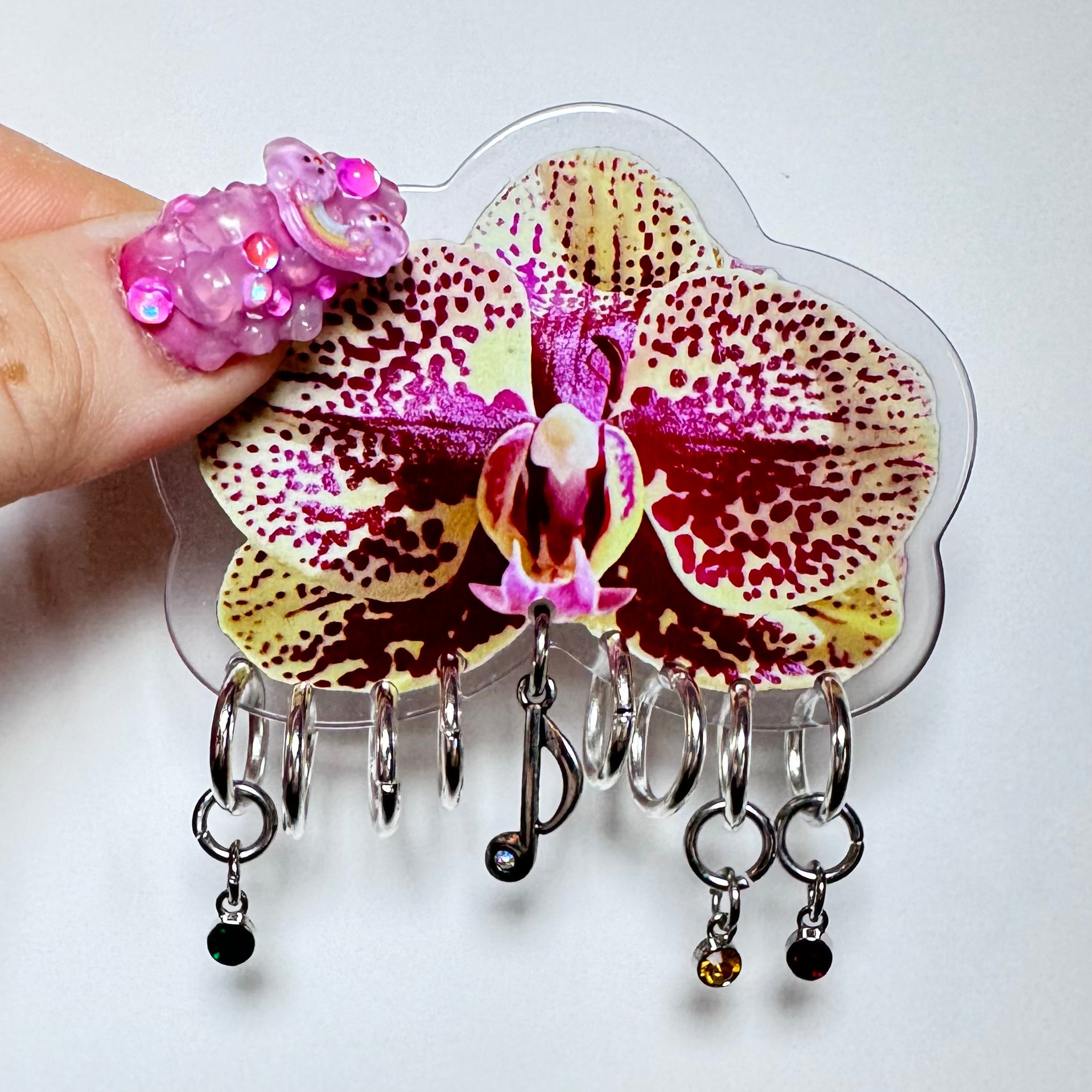 Pierced Orchid Hairclip 2