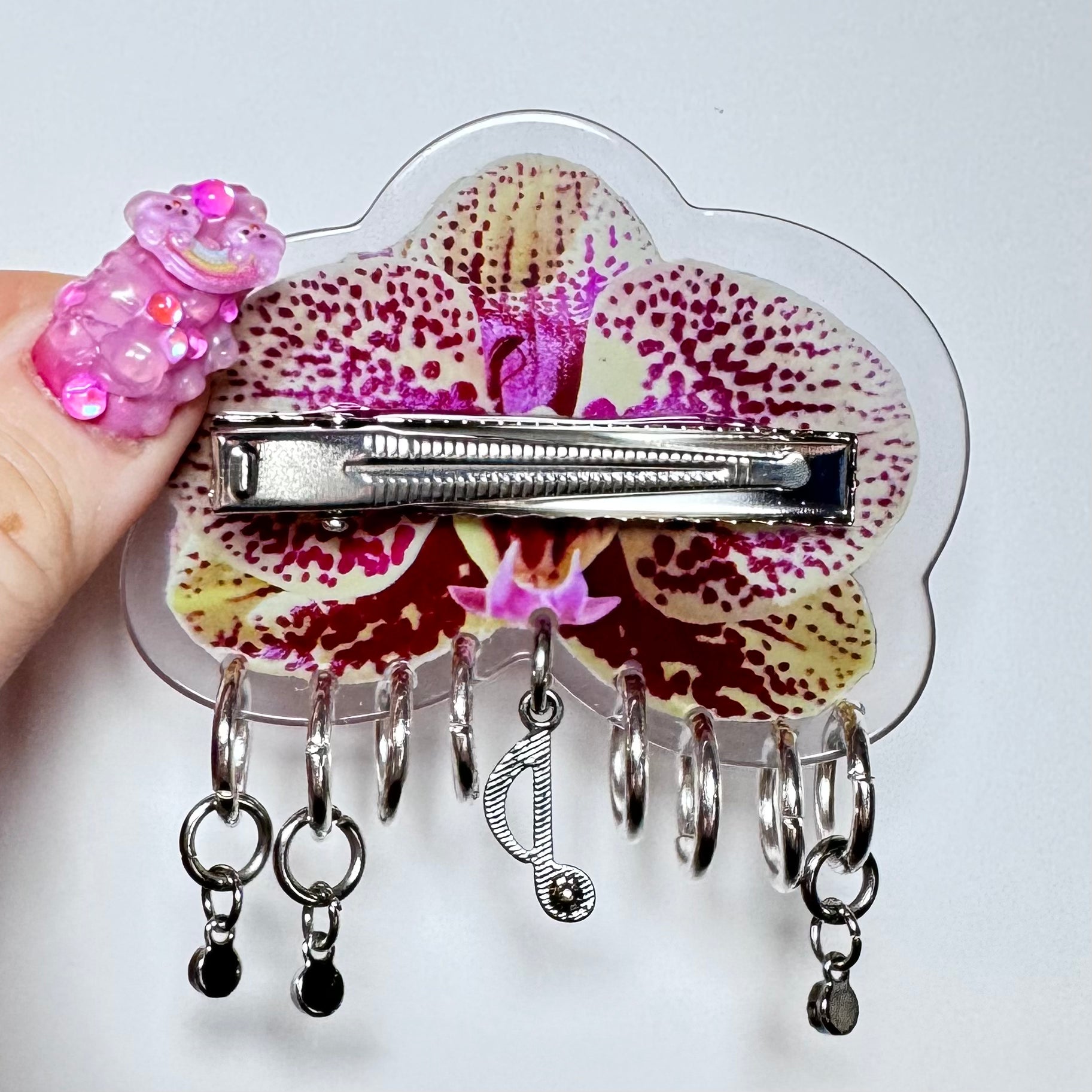 Pierced Orchid Hairclip 2