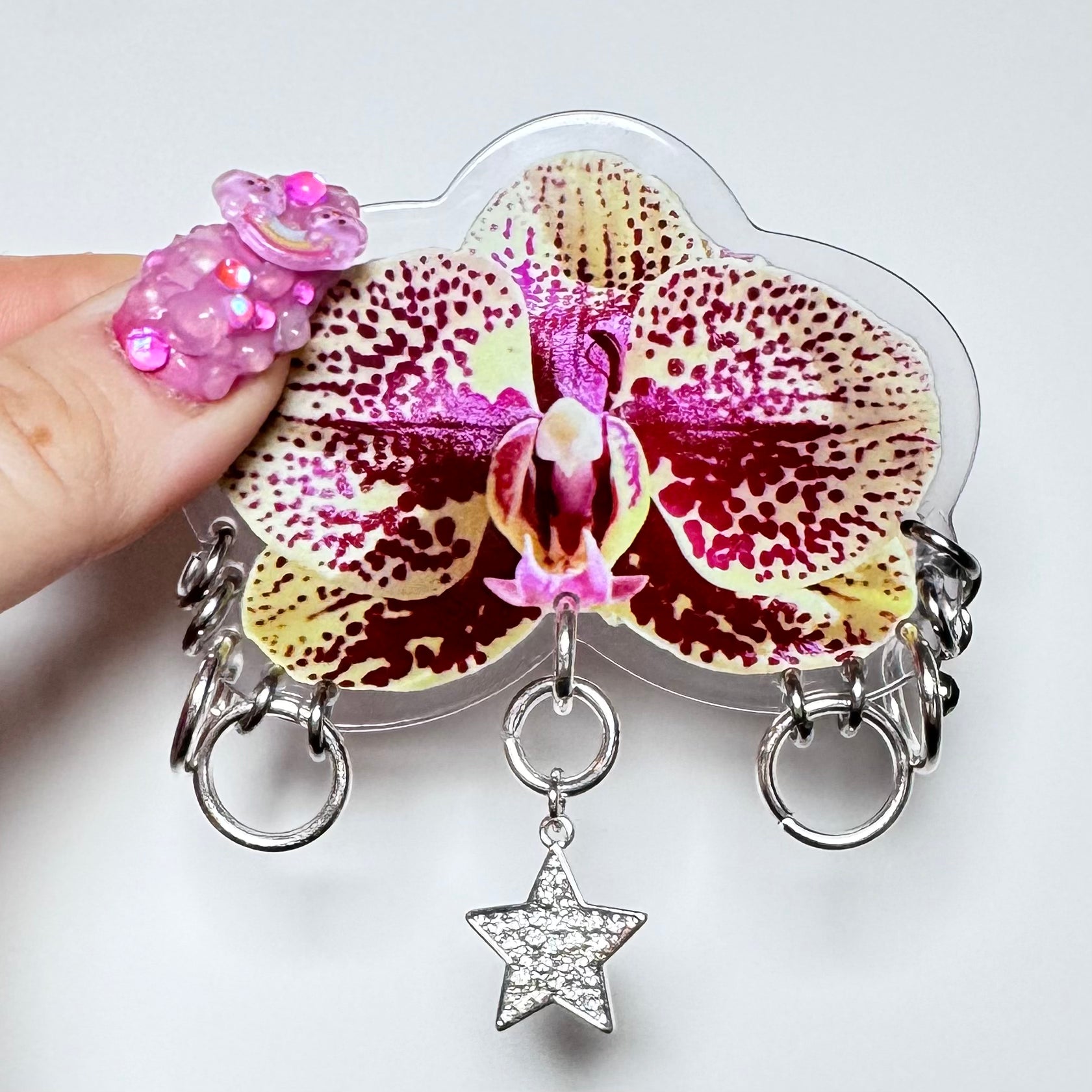 Pierced Orchid Hairclip 1