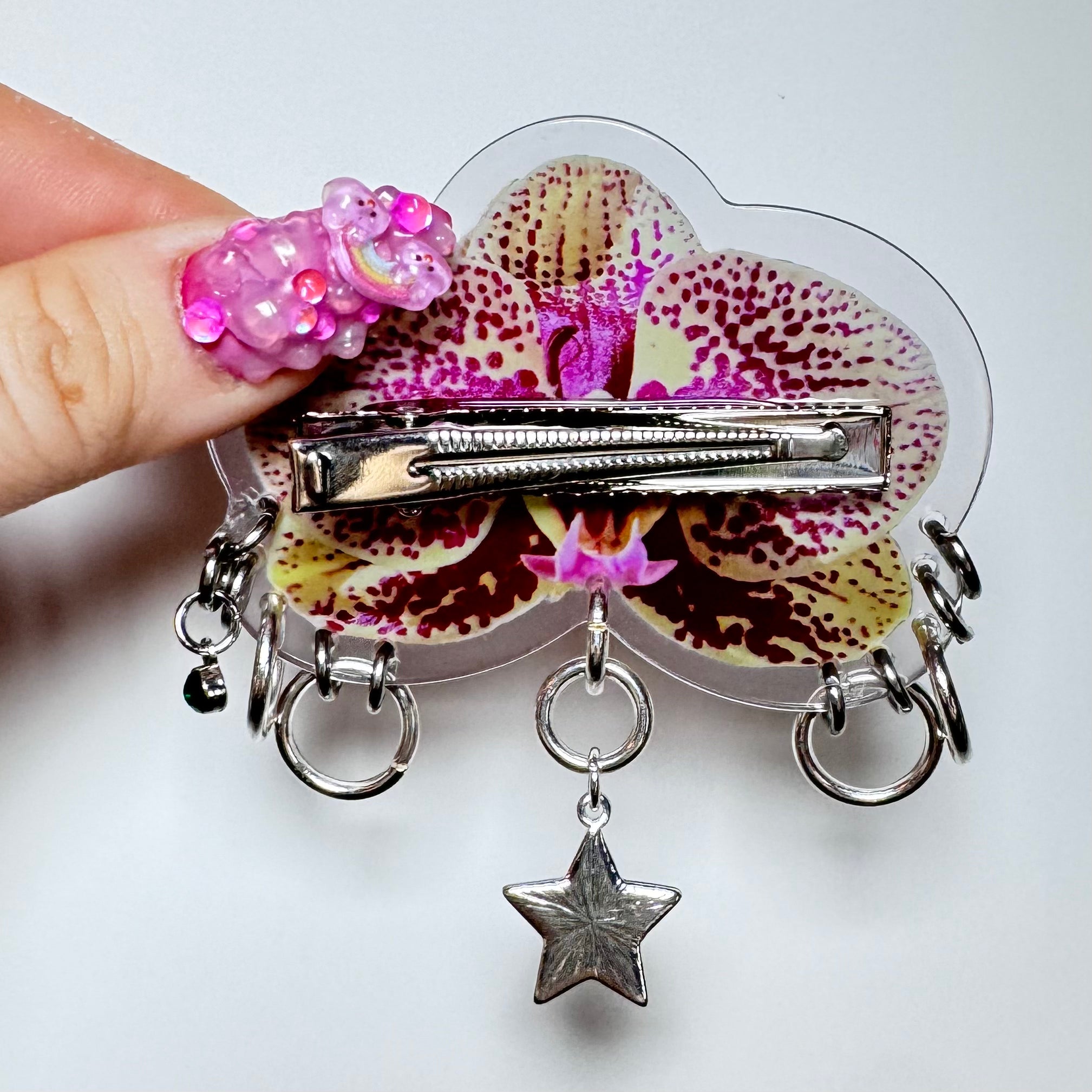 Pierced Orchid Hairclip 1