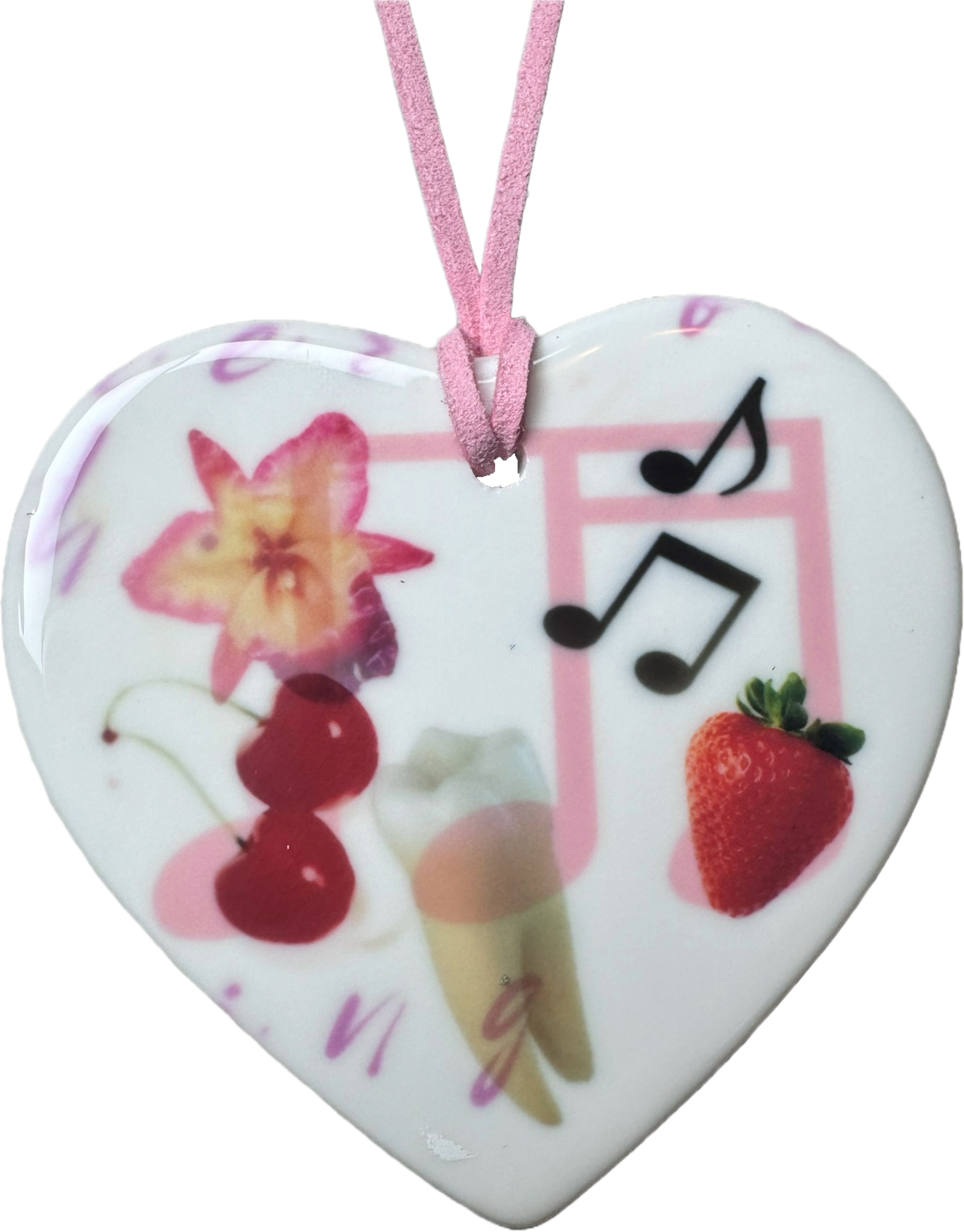 heart charm necklace q