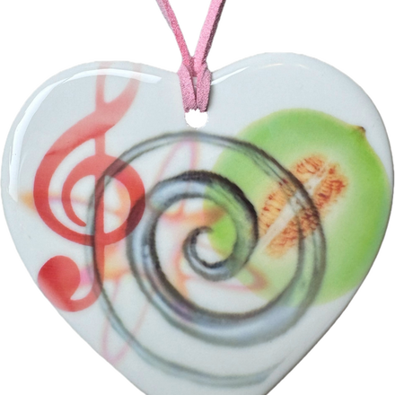 heart charm necklace o