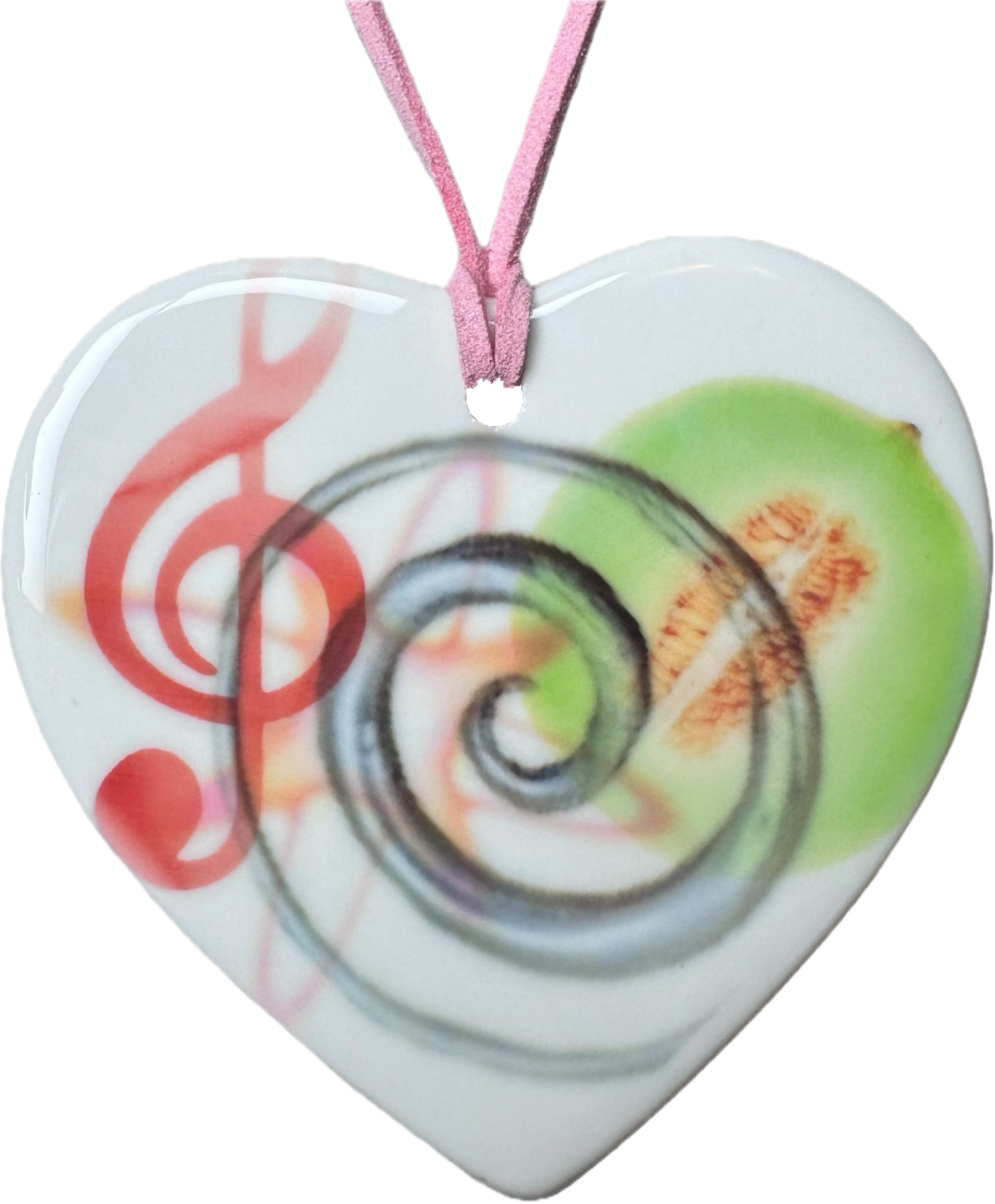 heart charm necklace o