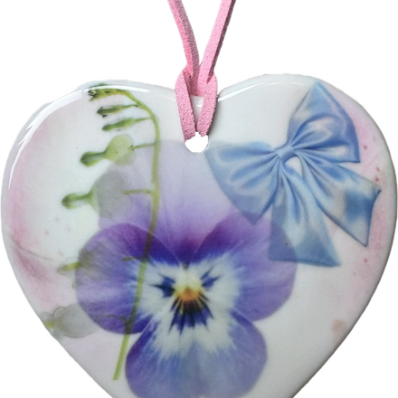 heart charm necklace n