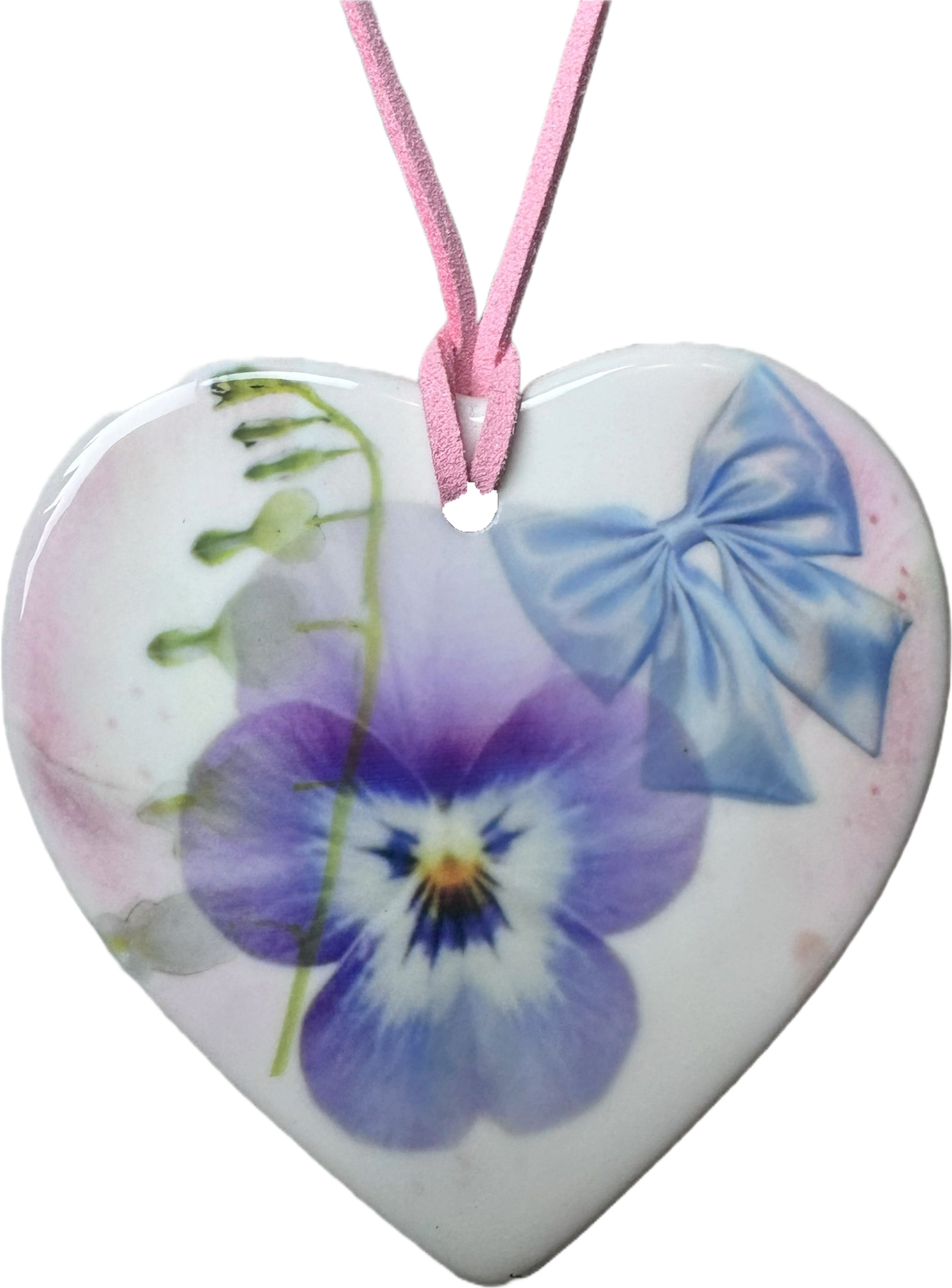 heart charm necklace n