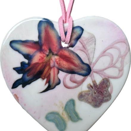 heart charm necklace m