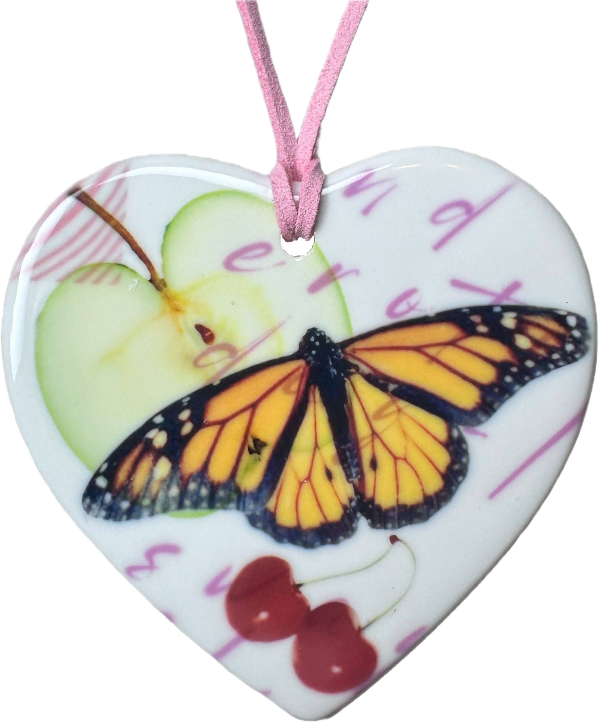 heart charm necklace k