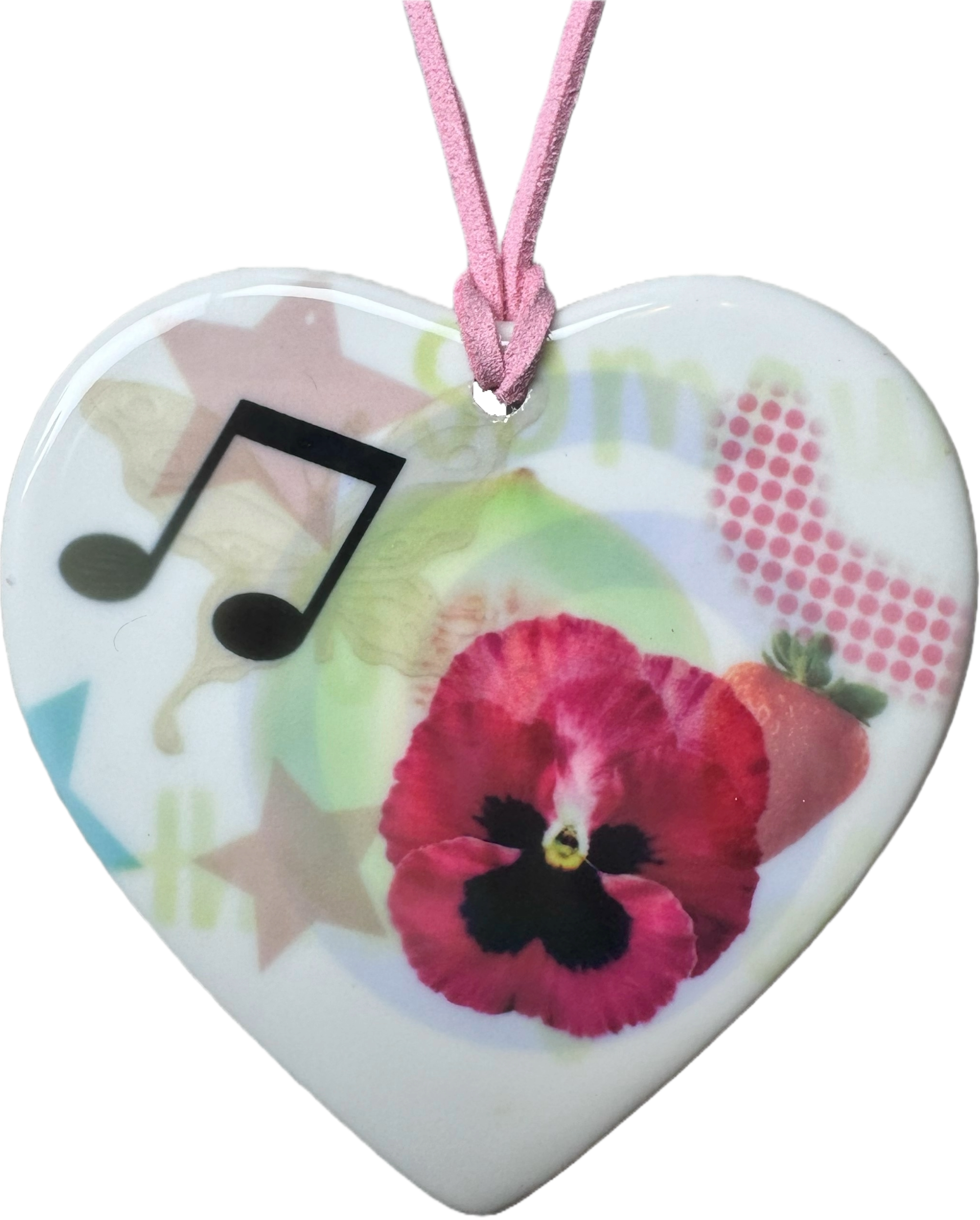 heart charm necklace j