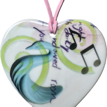 heart charm necklace h