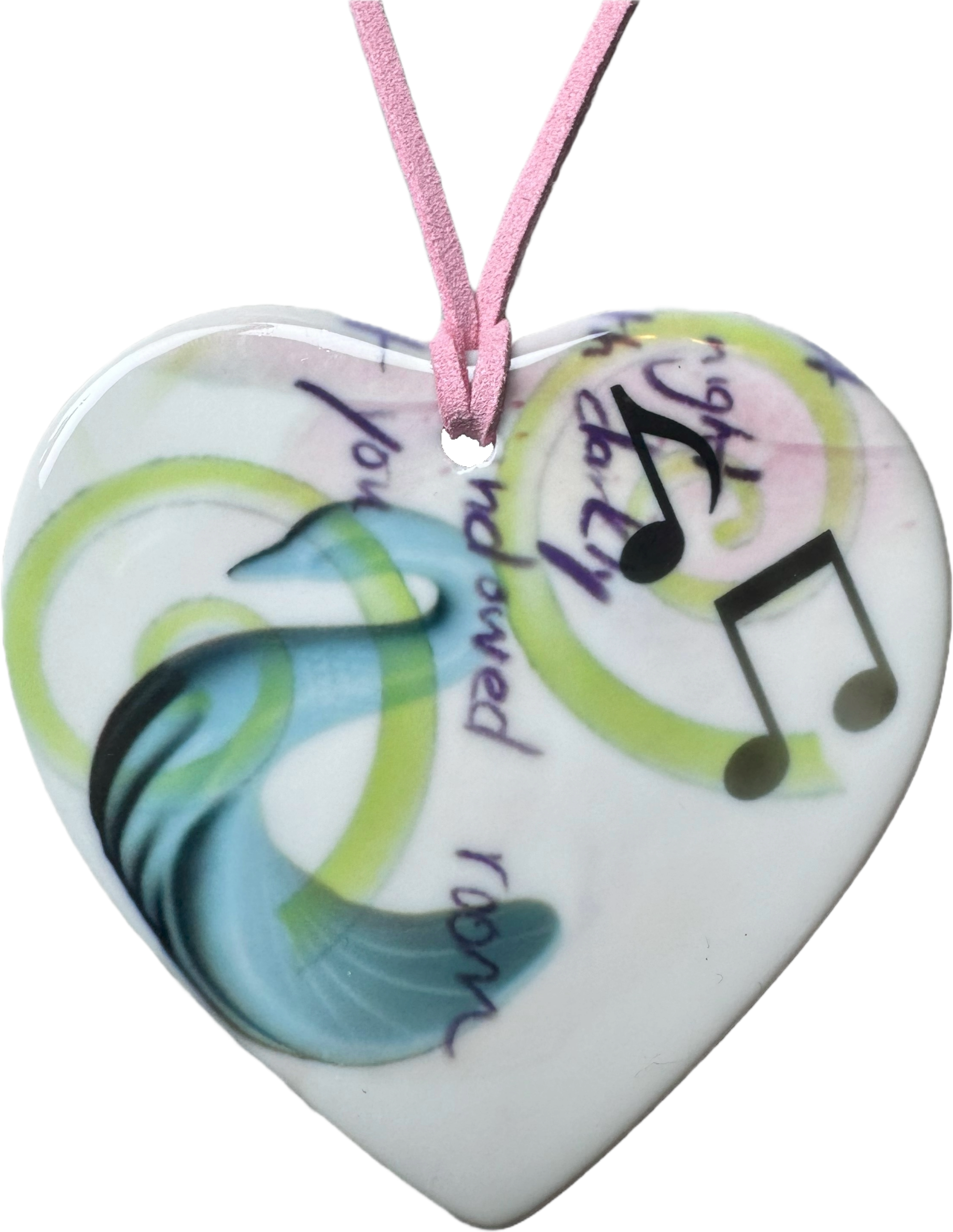 heart charm necklace h