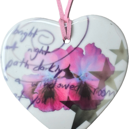 heart charm necklace f