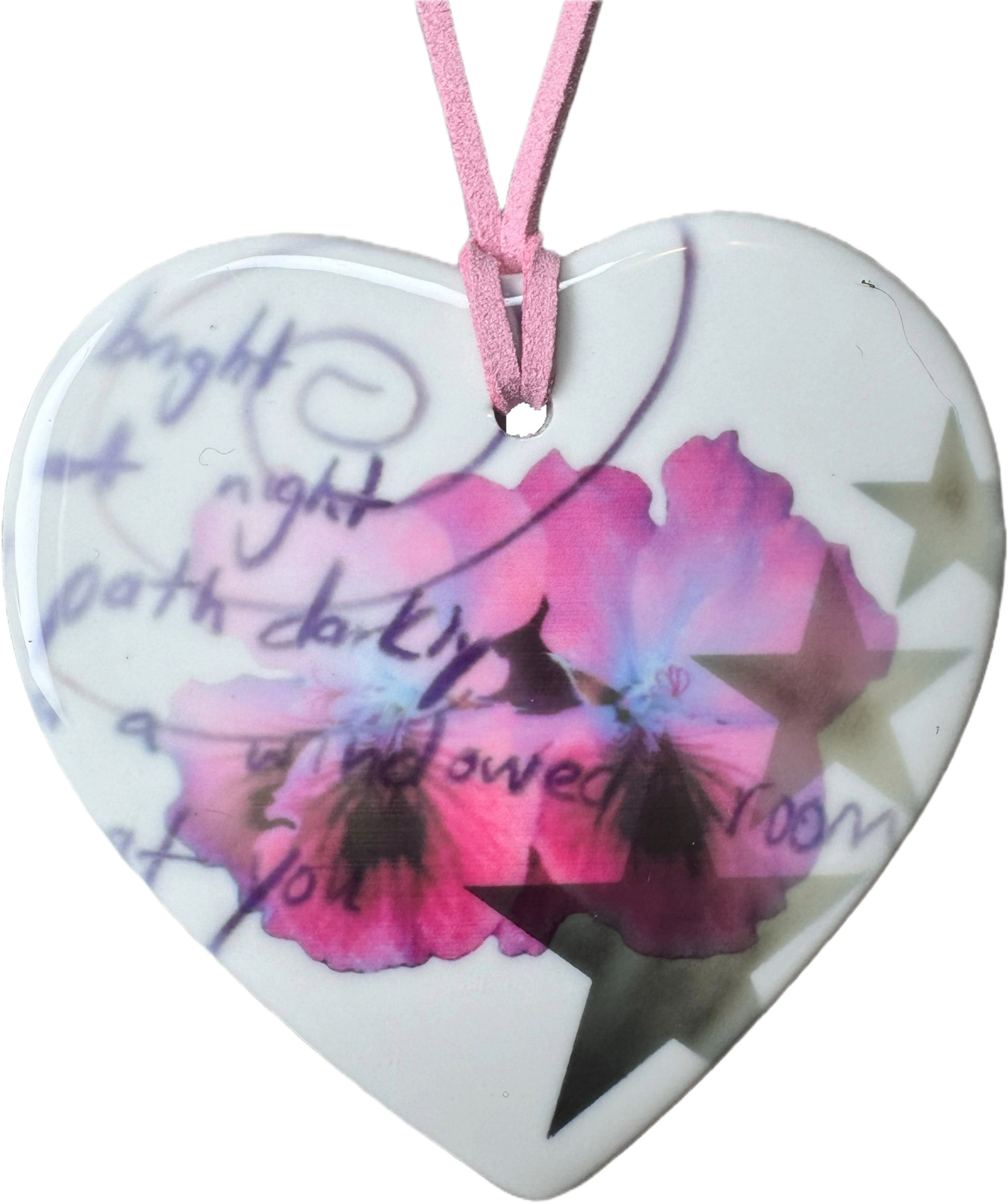 heart charm necklace f