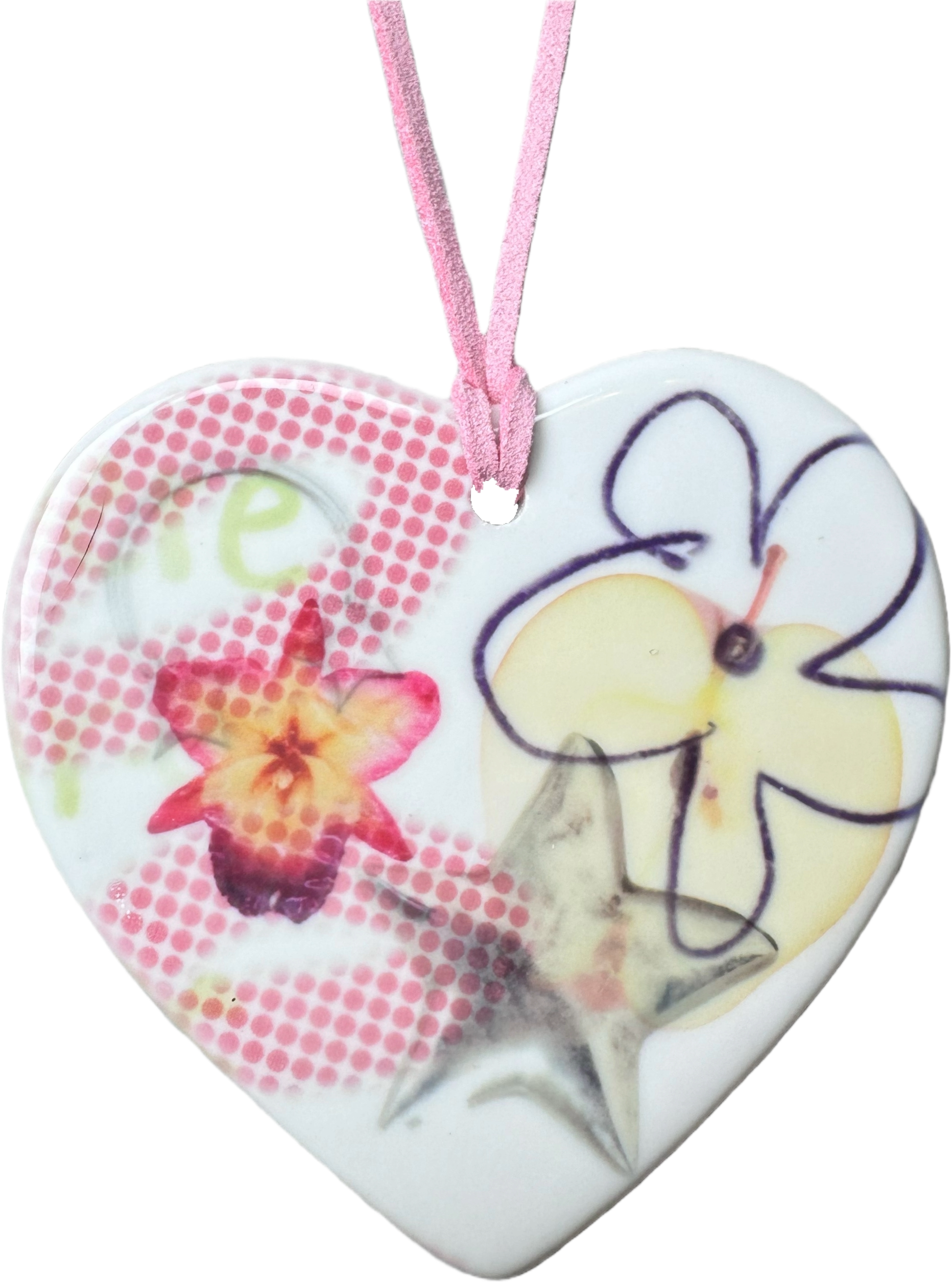 heart charm necklace e