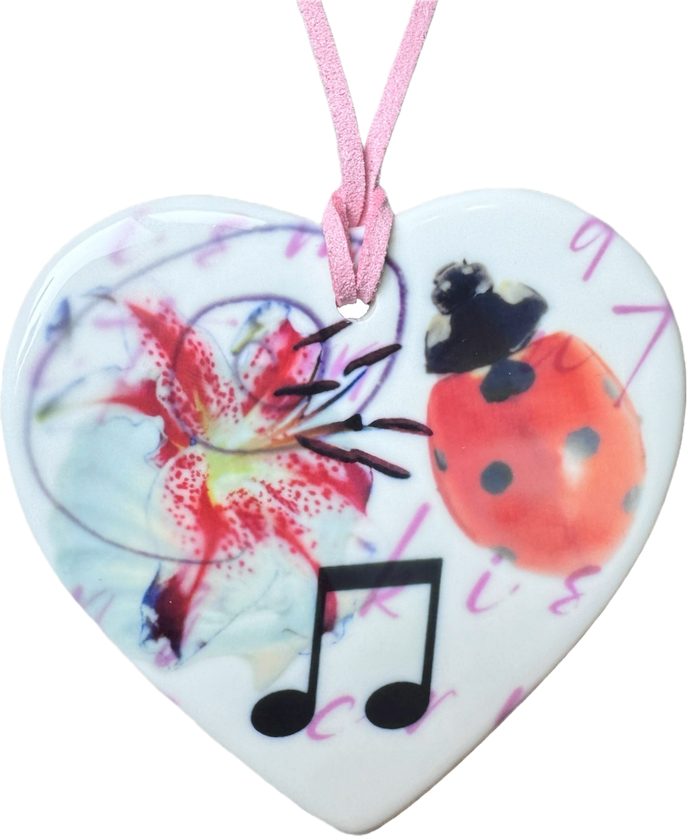 heart charm necklace d