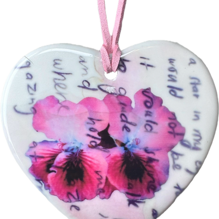 heart charm necklace b