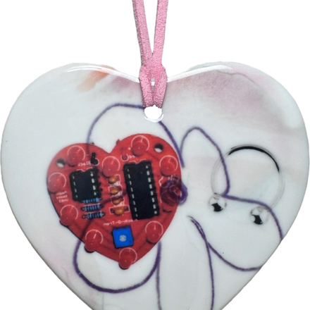 heart charm necklace a