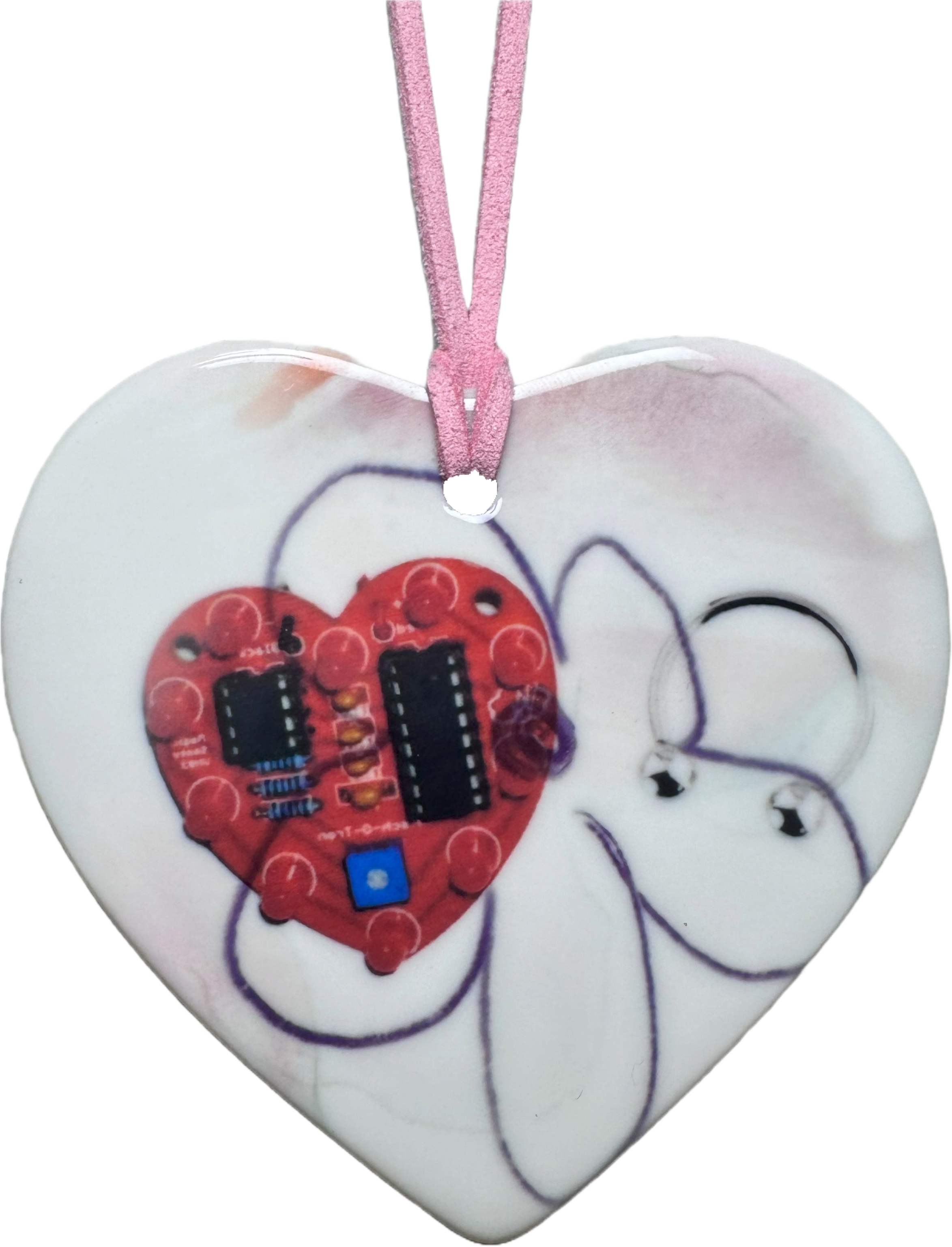 heart charm necklace a