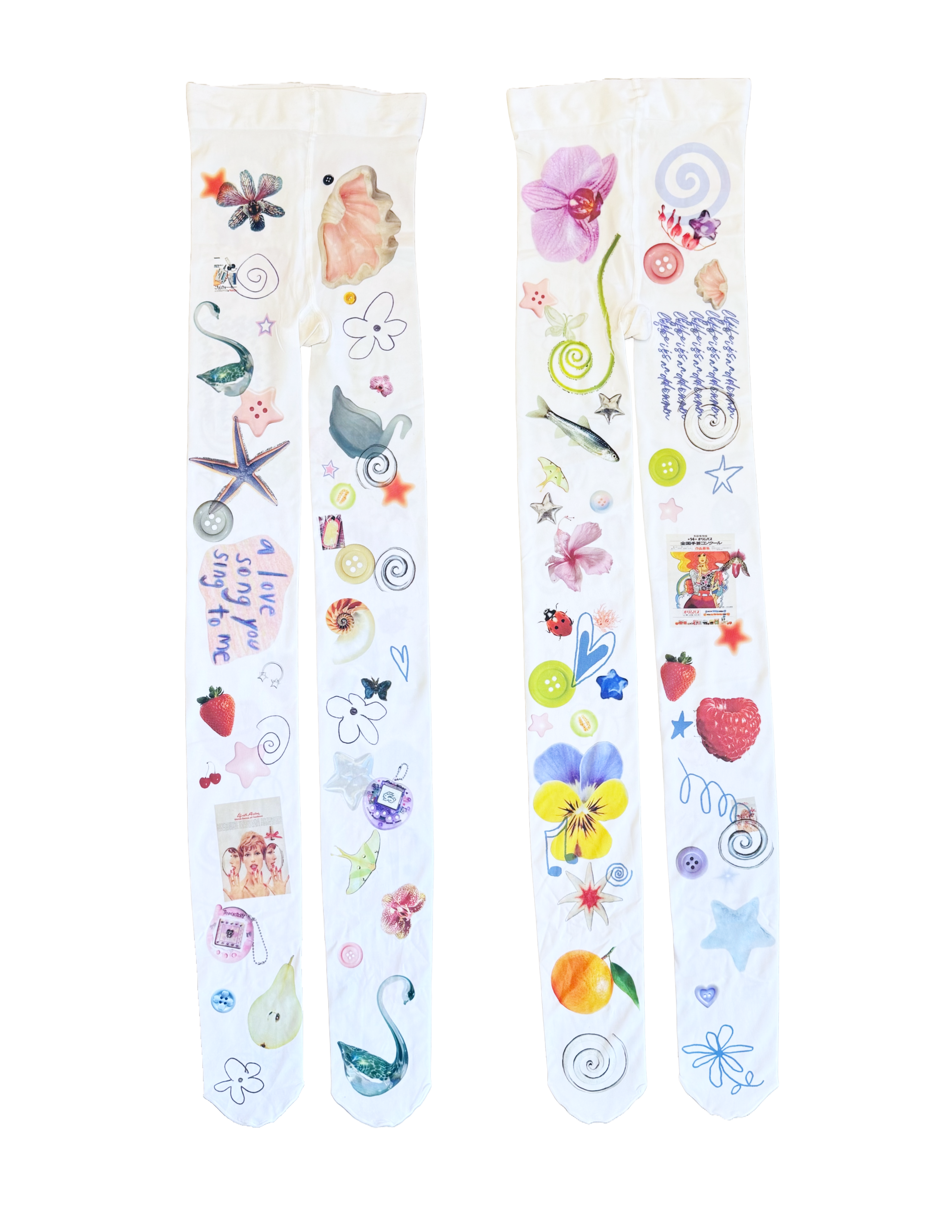 Collage Tights 2 (XS-M)