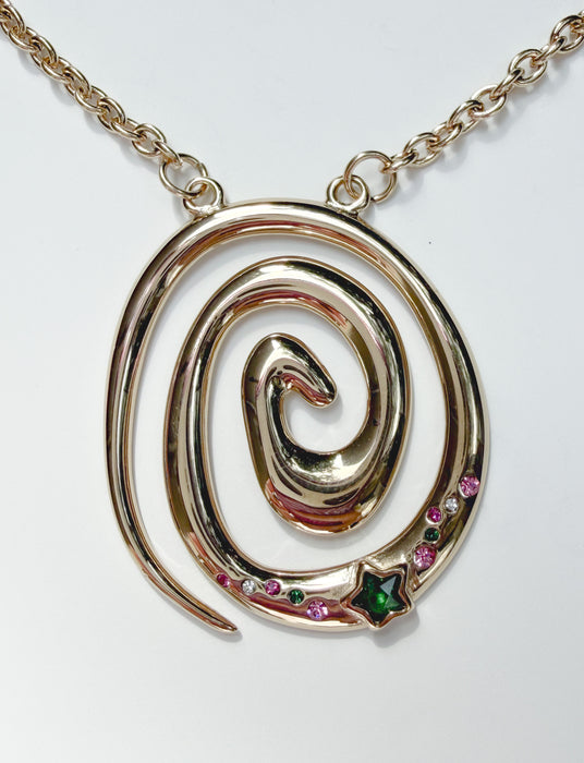 Gold Spiral Necklace