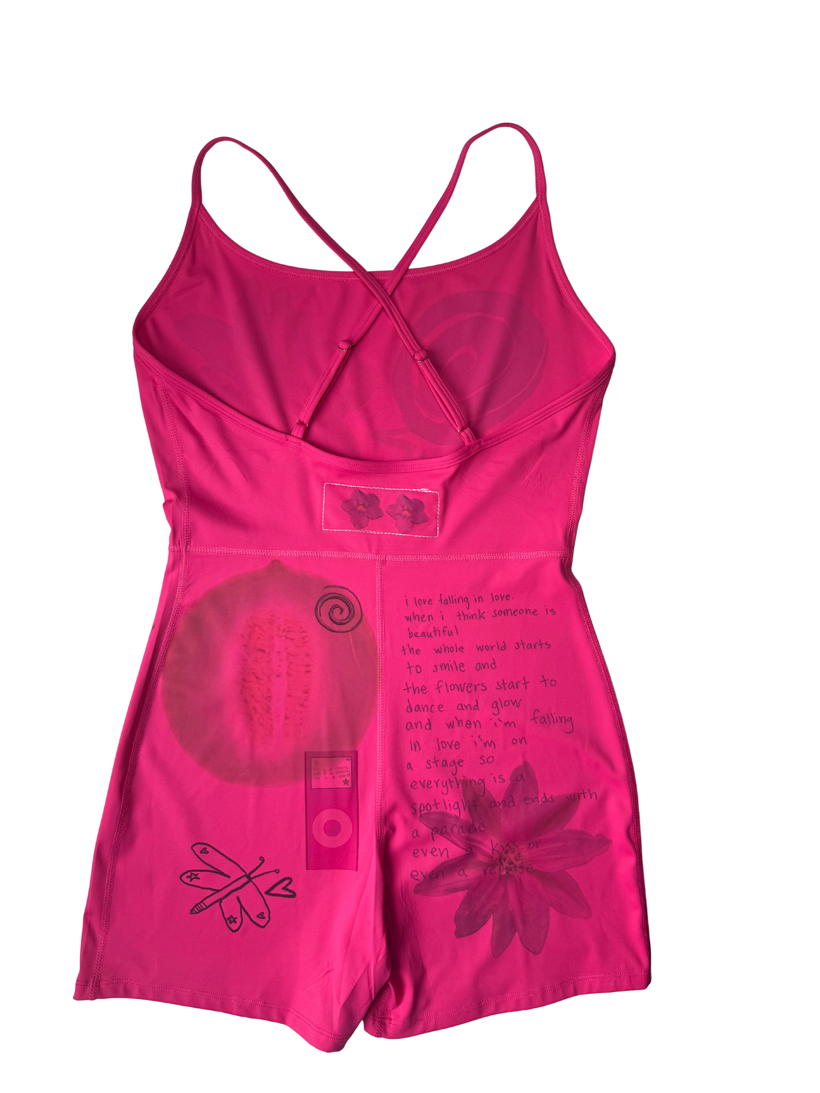 orchard*active pink sports romper m