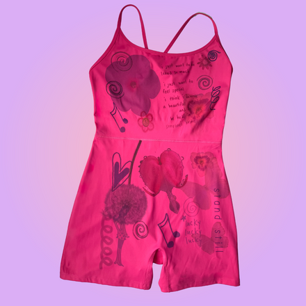 orchard*active pink sports romper m