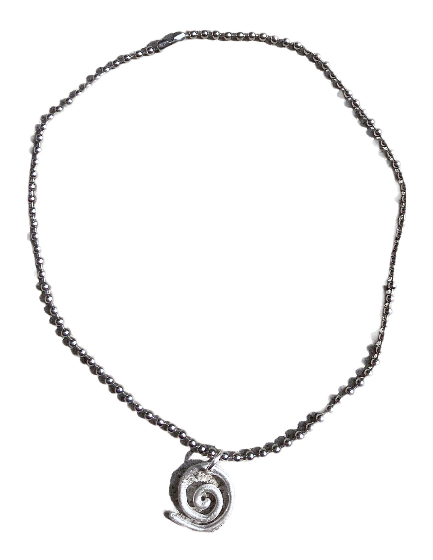 Spiral Silver Necklace