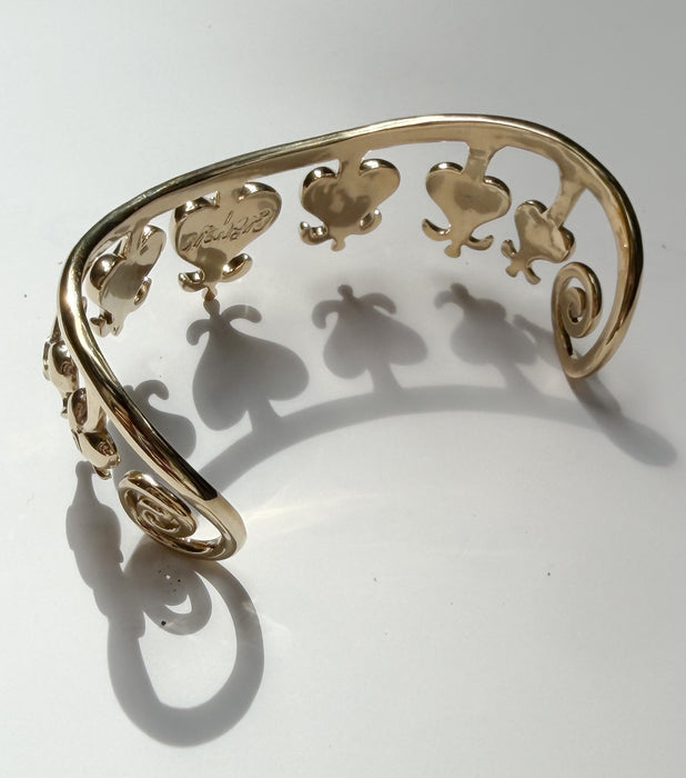 Gold Bleeding Heart Bracelet