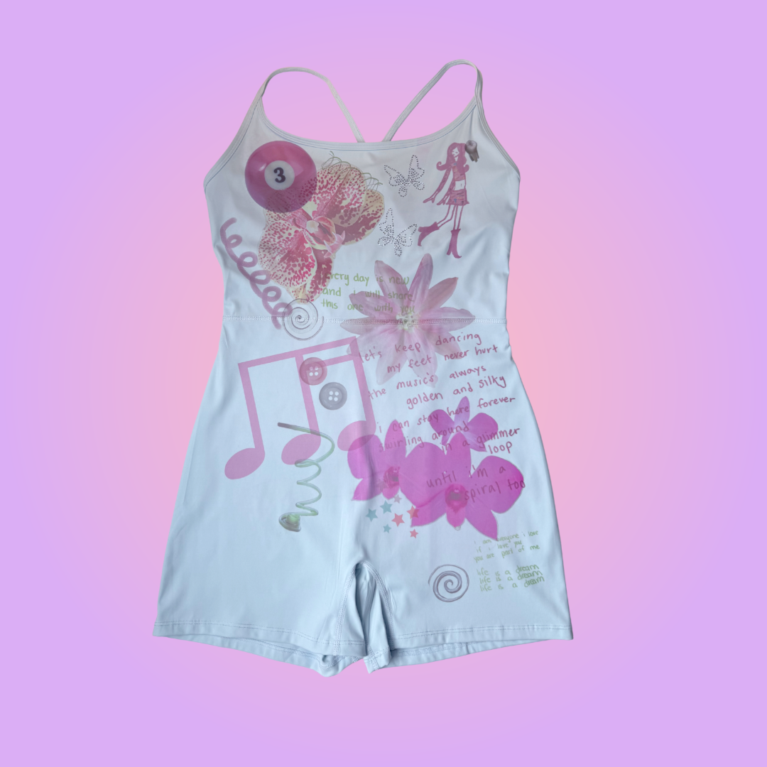 orchard*active blue sports romper xl