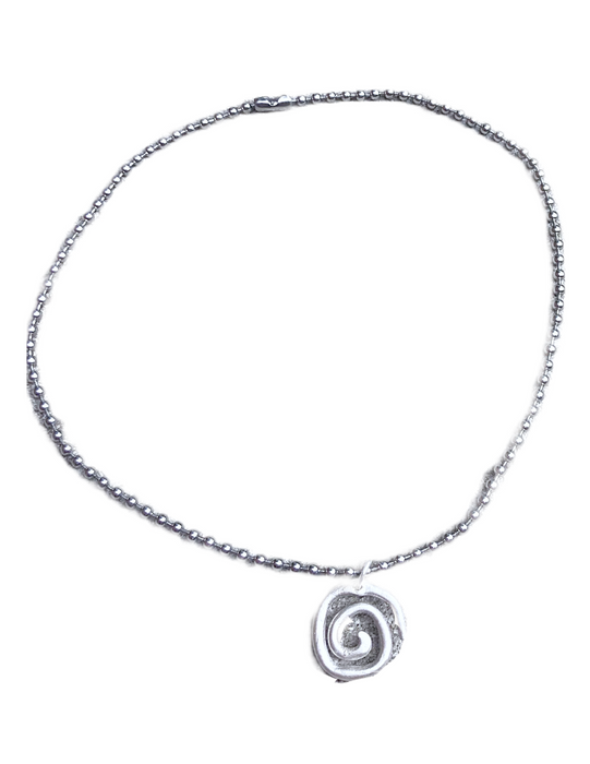 Spiral Silver Necklace