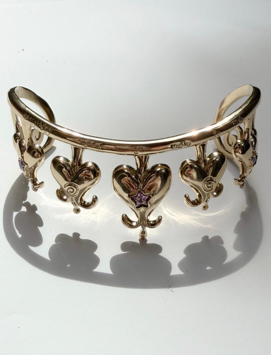 Gold Bleeding Heart Bracelet