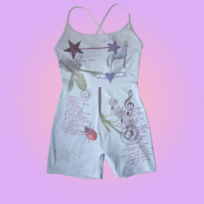 orchard*active blue sports romper m