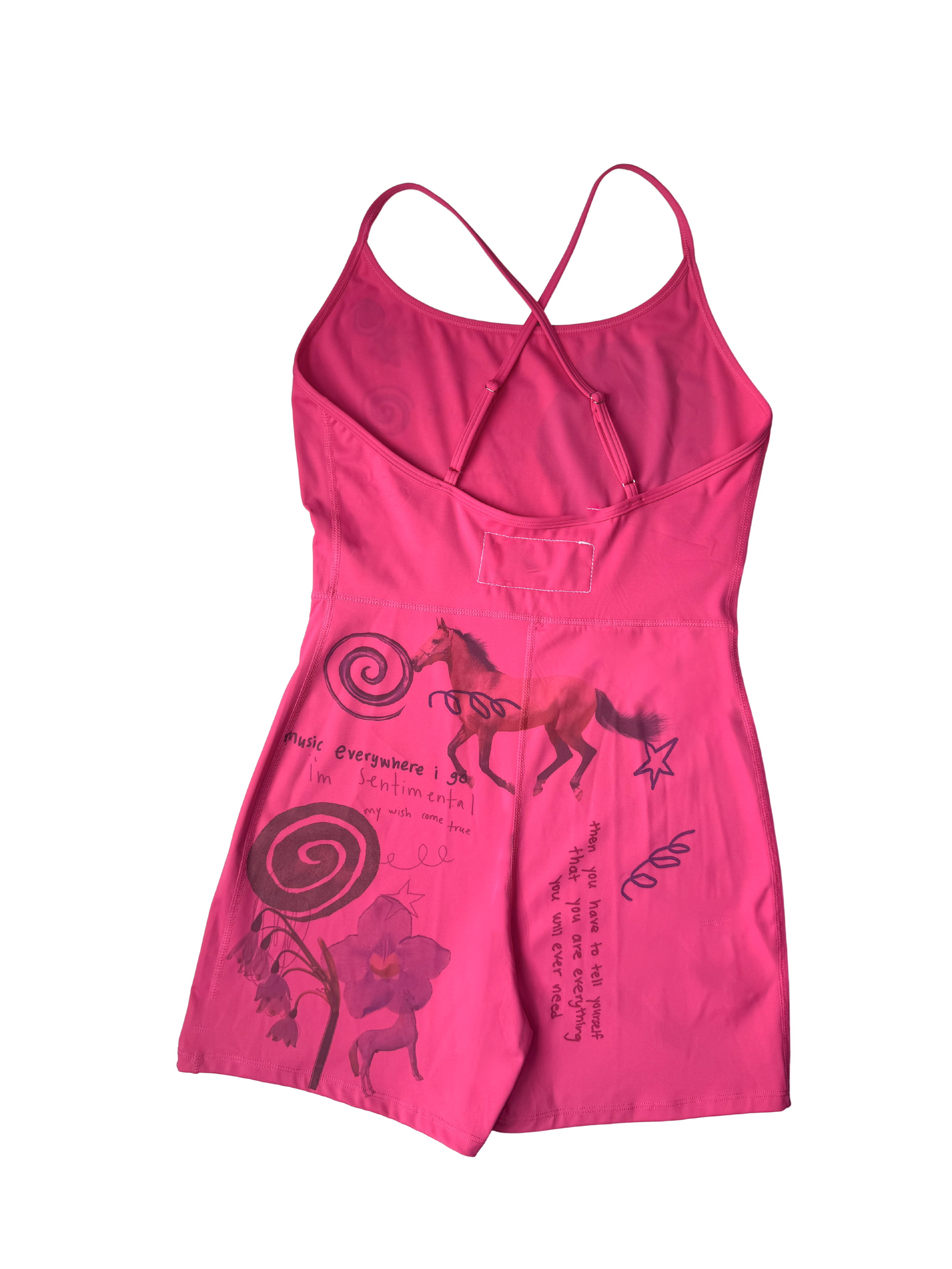 orchard*active pink sports romper m