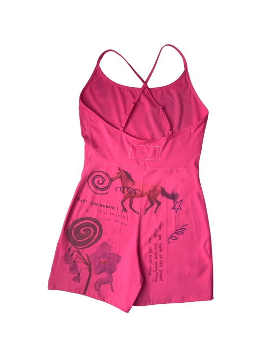 orchard*active pink sports romper m