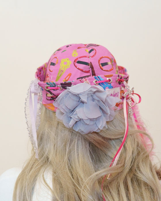 Purple Flower Sailor Hat