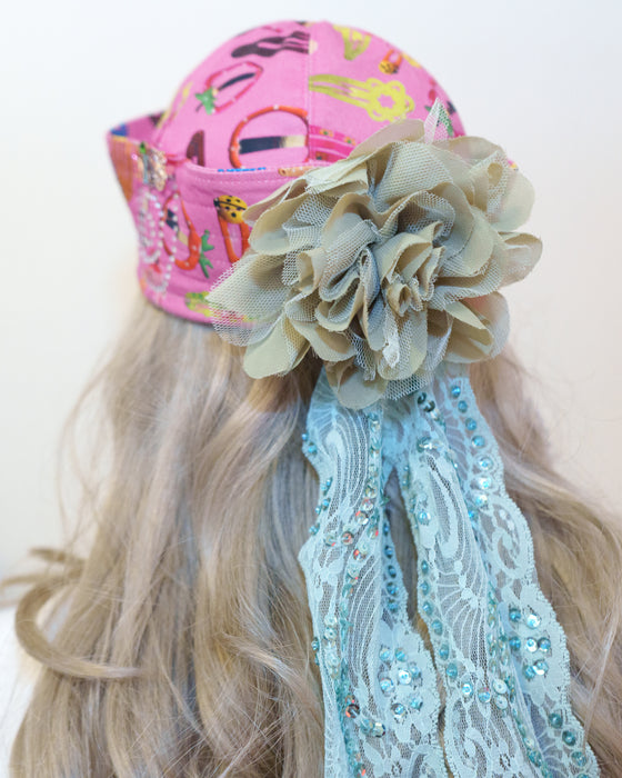 Green Flower Sailor Hat