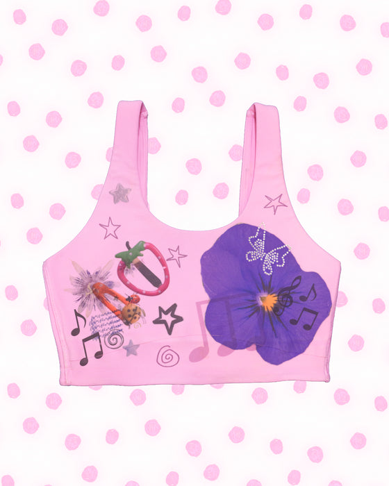 Pink Sports Bra - Size X-Small