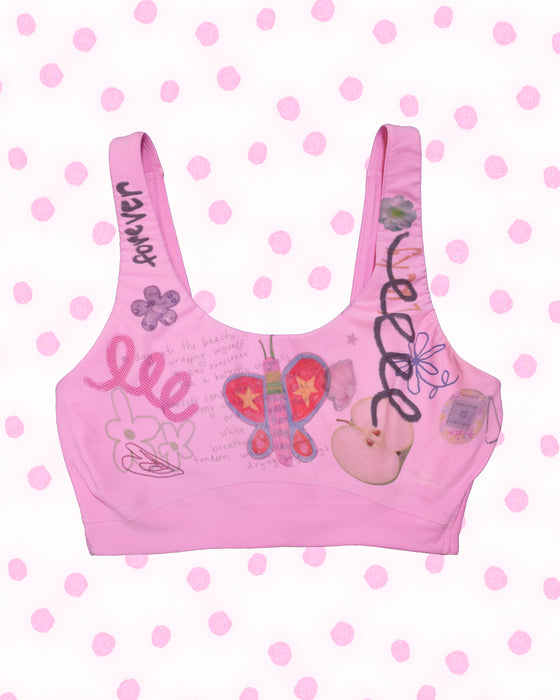 Pink Sports Bra - Size Medium