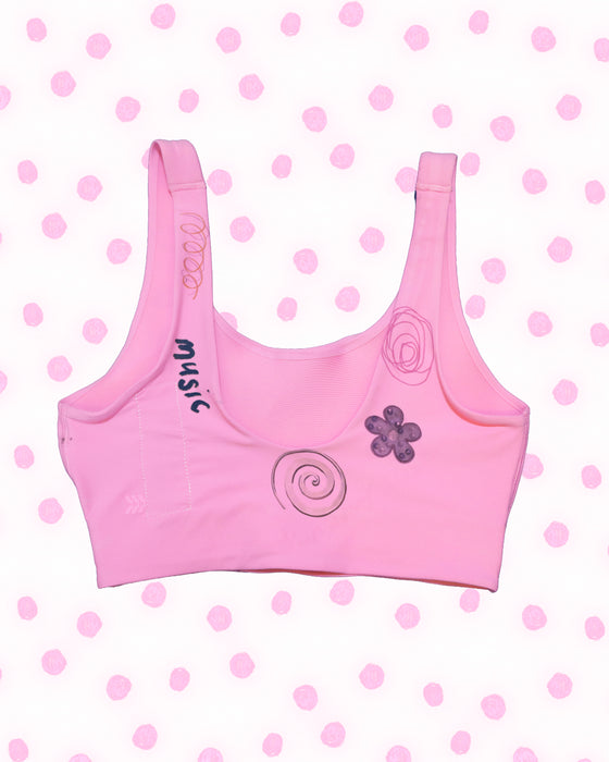 Pink Sports Bra - Size Medium