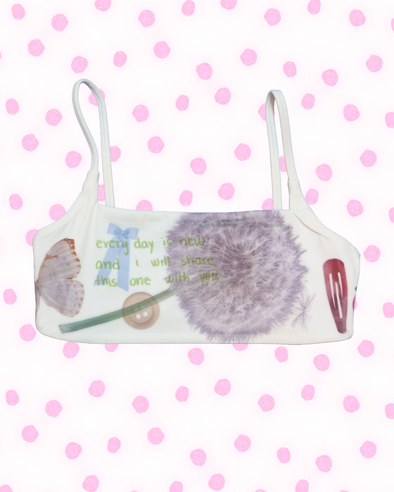 White Sports Bra - Size X-Small
