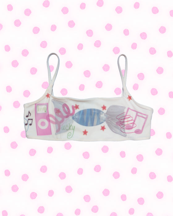 White Sports Bra - Size Medium
