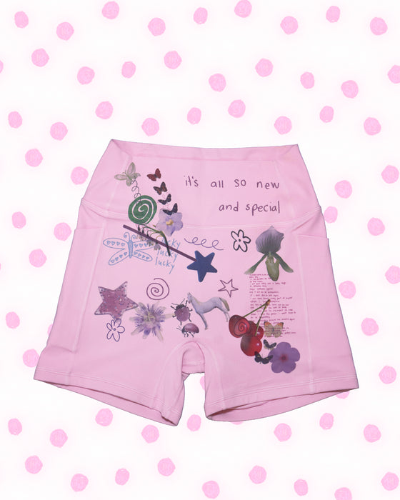 Pink Bike Shorts - Size Small